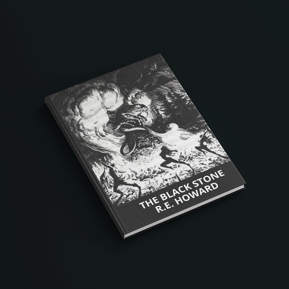 picture of a book - the black stone by Robert E. Howard